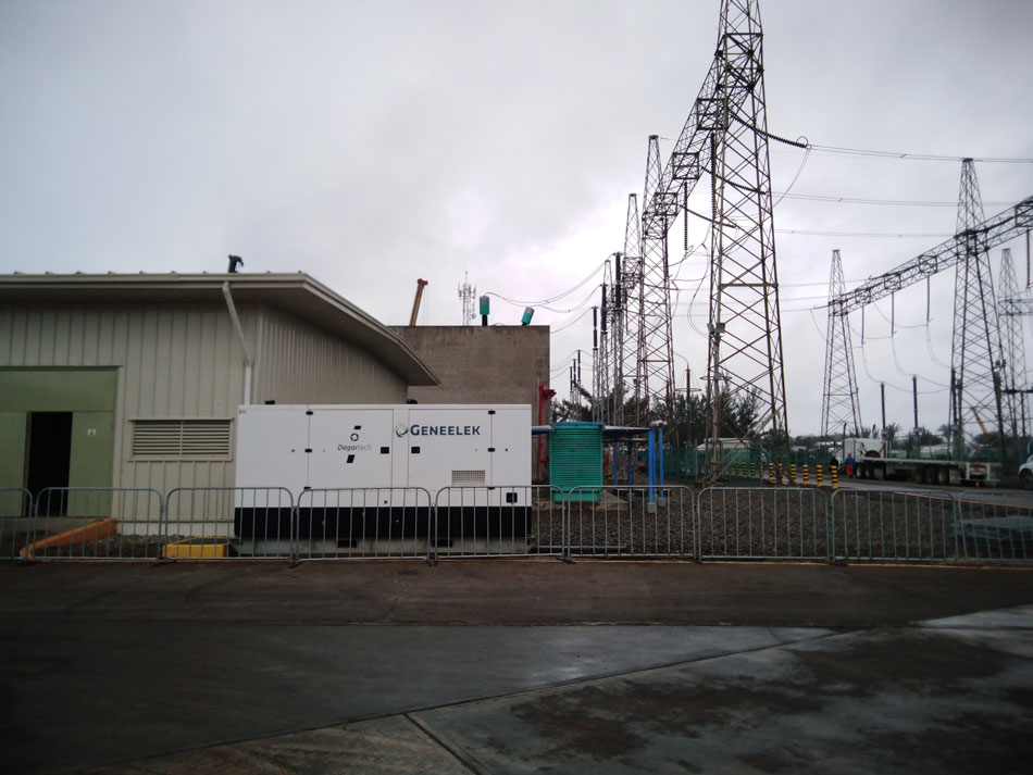 Grupo electrógeno de 400kW de potencia instalado en Central Termoeléctrica de Tuxpan, México
